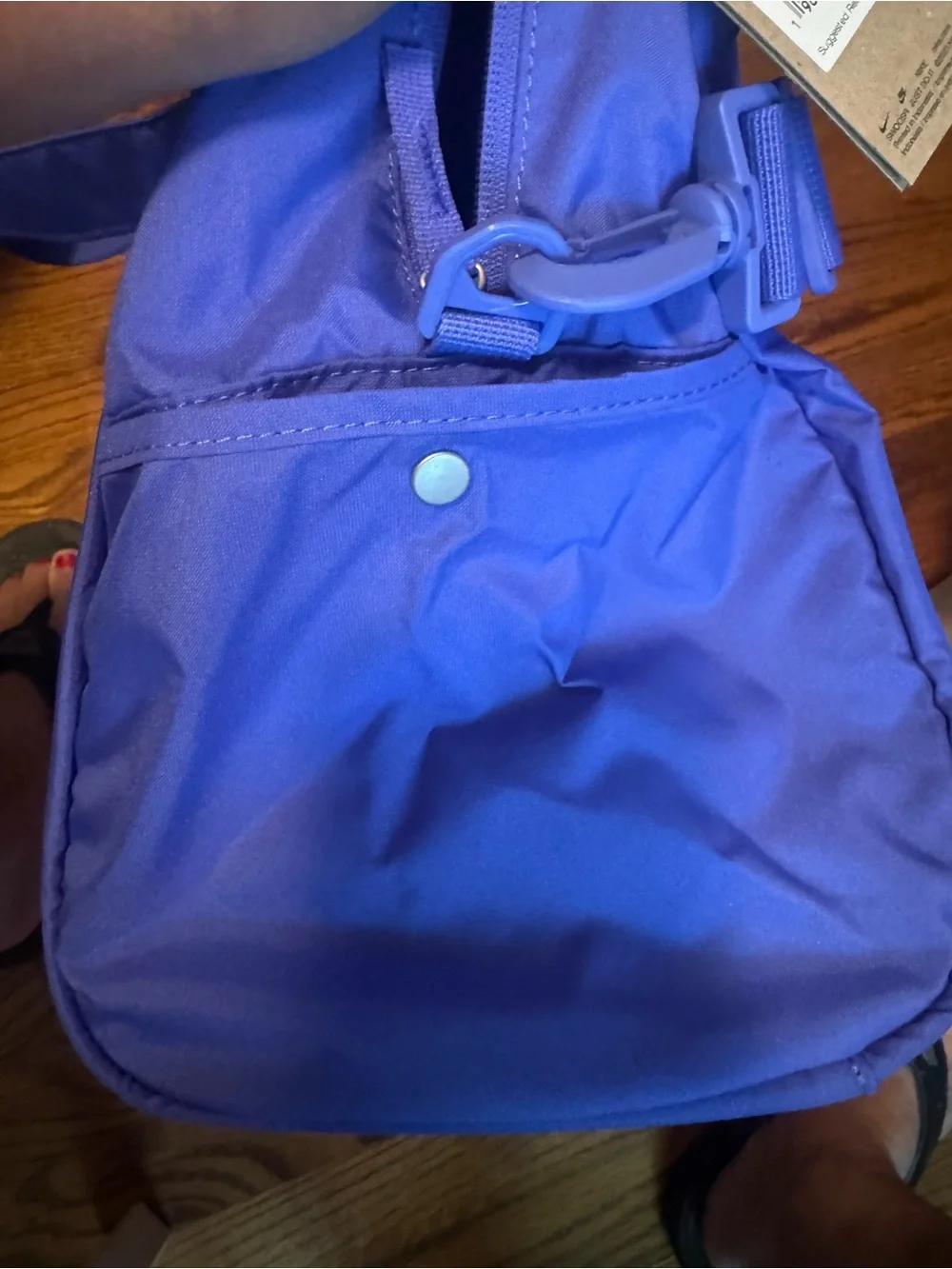 Nike Royal Blue Duffel Bag with White Swoosh
